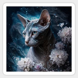 Sphynx Floral Sticker